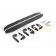 Пороги алюминиевые Rival Premium для Mitsubishi Pajero 4 2006-2021