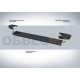 Пороги алюминиевые Rival Black New для Mitsubishi Pajero 4 2006-2021